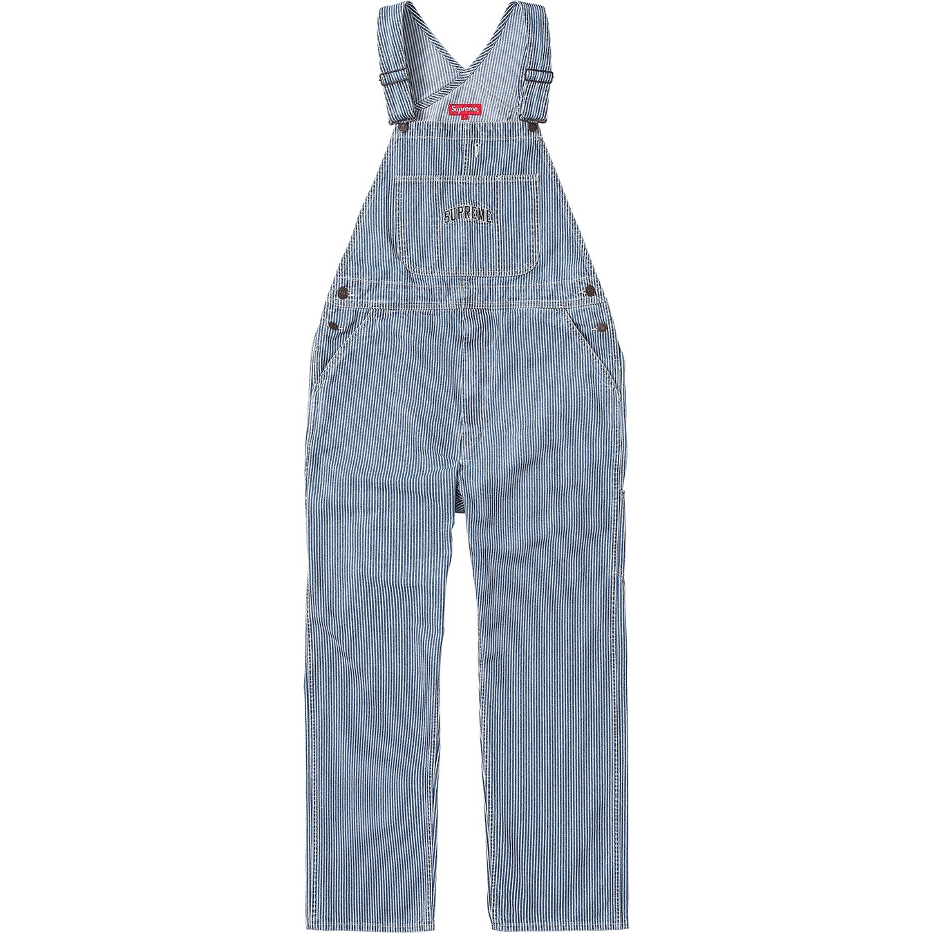 Washed Denim Overalls view 4